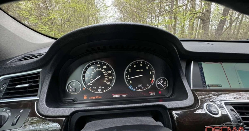 BMW 5GT cena 69777 przebieg: 98000, rok produkcji 2011 z Trzebnica małe 781
